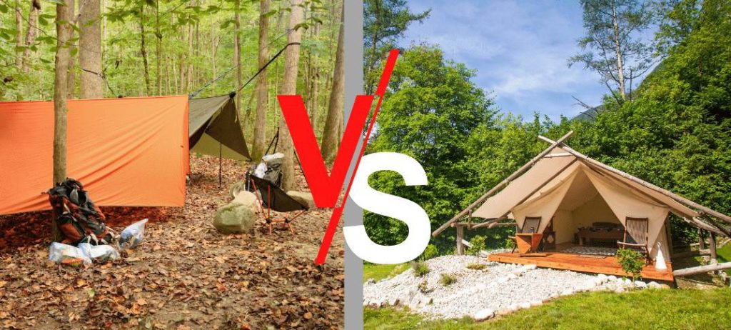 Glamping Vs Camping sites